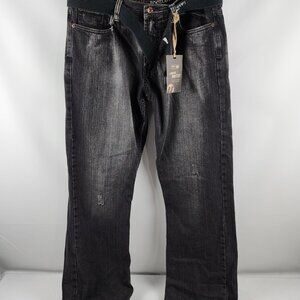 Urban Pipeline Urban Up Jeans Mens 36x34 Black Low Rise Bootcut Denim NWT